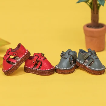 Ob11 apavi, bērnu apģērbs, ar rokām darinātas govs kurpes sandales holala kurpes P9 cietā PĢS 12 punktus BJD bērnu
