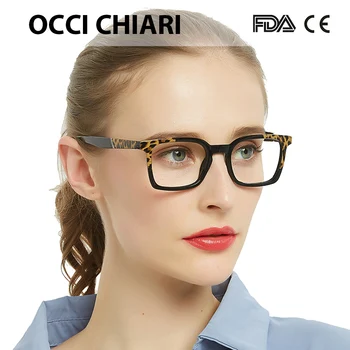 OCCI CHIAR Leopard Anti Zilā Gaisma Lasīšanas Brilles Sievietēm Anti-noguruma Datoru Brilles +1.75 +2.25 +2.5+2.75 +3 +3.5 OC5018