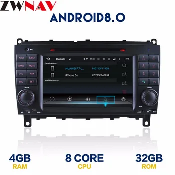 Octa Ocre Android 8.0 4G/Android 7.1 2 DIN Auto DVD GPS For Mercedes Benz CLK W209/W219 CLS 2006-2012 gps navigācija, radio, stereo