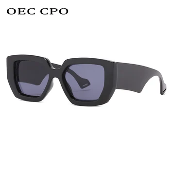 OEC CPO Modes Punk Laukumā Saulesbrilles Sieviešu Zīmola Dizaineru Lielo Rāmi, Saules Brilles Sieviešu Toņos Dāmas Brilles UV400 Oculo O942