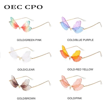 OEC CPO Personības Spāre bez apmales Saulesbrilles Sieviešu Modes Steampunk Saulesbrilles Sieviešu Bezrāmju Briļļu Vīriešu Brilles Oculos