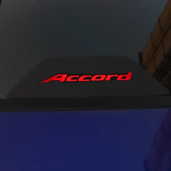 Oglekļa šķiedras Auto Bremžu Gaismas Dekoratīvā Vāciņa bremžu signāllukturi Uzlīmes Honda Accord 2018 2019 Modificēti piederumi