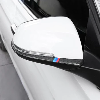 Oglekļa Šķiedras BMW F30 F34 F32 3 4 Sērijas Piederumi Auto Sānu Ārējie Spoguļi Pagrieziena Gaismas Svītru Apdares