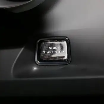 Oglekļa Šķiedras Motora Iedarbināšanas Pogu, Apdares Uzlīme Motora Spiediet Pogu Aizsardzības Vāks Chevrolet Corvette C7 2016-19