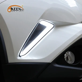 OKEEN 2gab Auto LED Dienas Gaismas lukturi Toyota CHR CH-R 2016 2017 2018 2019 Baltās Dienasgaismas Miglas Lukturi ar Pagrieziena Signāla Lampa