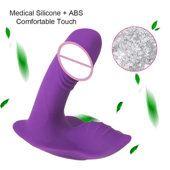 OLO 9 Režīmi Klitora Stimulators Valkājamas Tauriņš Vibrators Butt Plug Seksa Rotaļlietas Sievietēm, Pieaugušajiem Dildo Anālais Maksts