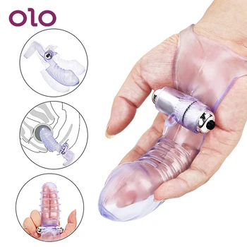 OLO Pirkstu Uzmava Vibrators G Spot Masāža Klitora Stimulators Maksts Masāžu Pieaugušo Produkti Flirting Seksa Rotaļlietas Sievietēm