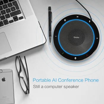 Omni-Virziena Mikrofonu, Nospiediet Smart Bluetooth Skaļruni USB Konferences Tālrunis Dual Režīmā CP910