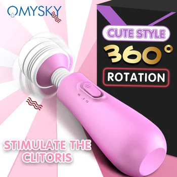 OMYSKY Mazo AV Zizli Vibrators Regulējams Spēcīgu Vibrāciju Klitora Stimulators Masāža Pieaugušo Seksa Rotaļlietas Sieviete Masturbator