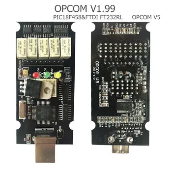 OPCOM, Lai Opel OP COM 1.70 1.78 1.99 flash firmware update OPCOM V1.95 PIC18F458 FIDI, lai VAR AUTOBUSA OBD OBD2 Skeneris Rīks