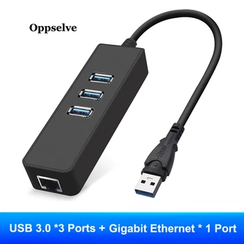 Oppselve USB Ethernet USB 3.0 2.0 RJ45 centrs Xiaomi Mi 3. Aile/S Set-top Box PC TV Ethernet Adapteri Tīkla Kartes USB Extender