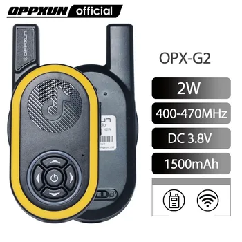 OPPXUN OPX G2 PLUS 2W Super Mini Walkie Talkie Portatīvo Ham Radio Staciju tāliem Telefon Bērnu Austiņas radiostacijam