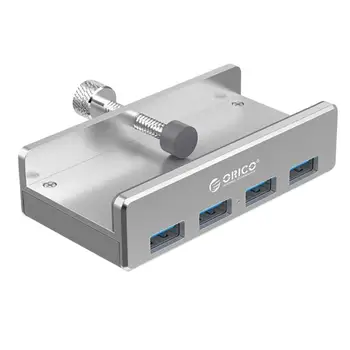 ORICO MH4PU-P USB 3.0 Hub Metāla Šasijas Atpakaļ Klipu USB3.0 4 Porti Sadalītāja Tipa A Tipa Adapteris, paredzēts par Piezīmju Datoru