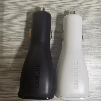 Oriģinālais Auto Lādētājs Samsung Galaxy S8 S9 S 9 Plus Fast Charger USB Type-C Adaptīvā Ceļojumu Uzlādes 9V1.67A & 5V2A Piezīme 8 9
