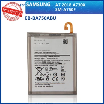 Oriģināls 3400mAh EB-BA750ABU akumulators SAMSUNG Galaxy A7 2018 versija A730x A750 SM-A730x A10 SM-A750F Ar Izsekošanas kodu