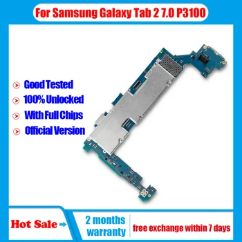 Oriģināls Atbloķēt Mātesplati Par Samsung Galaxy Tab 2 7.0, WiFi, 3G P3100,Pilnībā Pārbaudīta plates Mainboard Samsung P3100