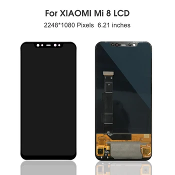 Oriģināls Displejs Xiaomi Mi 8 LCD Displejs, Touch Screen Digitizer Montāža Ar Rāmi Xiaomi Mi 8 Mi8 LCD Ekrāns