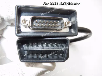 Oriģināls, lai LAUNCH X431 par NISSAN -14+16 pin GX3 Master OBDII par NISSAN -14+16 Adaptera X431 OBD II Savienotājs