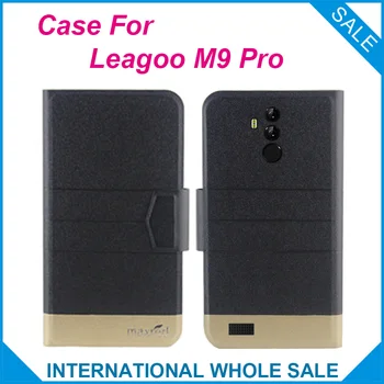 Oriģināls! M9 Pro Leagoo Gadījumā, Tālruņa 5 Krāsas Augstas Kvalitātes Flip Ultra-plānas Luksusa Ādas Aizsardzības Gadījumā Leagoo M9 Pro