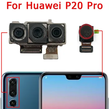 Oriģināls Par Huawei P20 Pro P20Pro Sānu Atpakaļskata Atpakaļ Frontālā Kamera Galvenā Saskaras Mazās Kameras Modulis Flex Rezerves Daļas