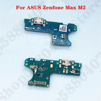 Oriģināls USB Lādētāja kontaktdakšu kuģa ASUS Zenfone Max M2 ZB633KL X01DA USB Ports Uzlādes Doks Ar Mikrofonu Flex kabelis