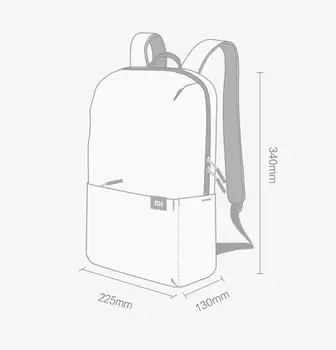 Oriģināls Xiaomi Mi krāsains krāsas soma, mugursoma 8 krāsa 10L maisa svars 165g maza izmēra viena pleca, brīvā laika pavadīšanas, sporta krūšu soma