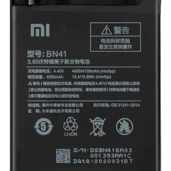 Oriģinālā Akumulatora BN41 BN43 BM47 Par Xiaomi Redmi 4. Piezīme Hongmi Note4 Pro Note4X MTK Helio X20 Redmi 3 3S Mi5X Mi note2 BN31 BN45
