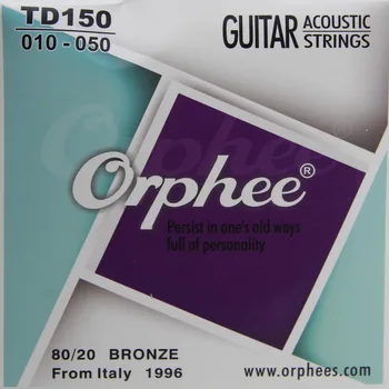 Orphee TD150 ģitāru piederumi akustiskās ģitāras stīgu Papildus gaismas ģitāras Stīgām 80/20 bronze String vara virknes, 6pcs/komplekts