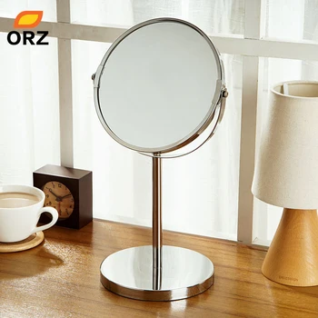 ORZ Vannas istabas Sienas Kosmētikas Spoguļi Pagarināt 7inch 1X3X Palielināmo Dubultā Sānu Grims Skūšanās Saskaras Rotatalbe Apaļš Spogulis Sienas
