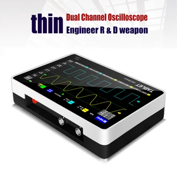 Osciloskopa 1013D digitālo mini planšendatoriem osciloskopa dual channel 100M joslas platums 1GS paraugu ņemšanas ātrums usb osciloskopa osciloscopio