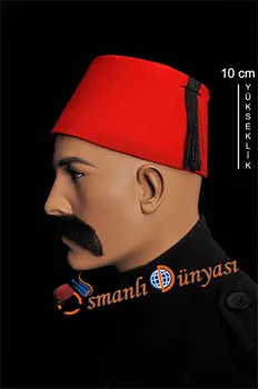 Osmaņu Autentisks folkloras turku Fes Fez, Austrumu Tarboosh, eksotisko Osmaņu cepure, sarkana un Bordo