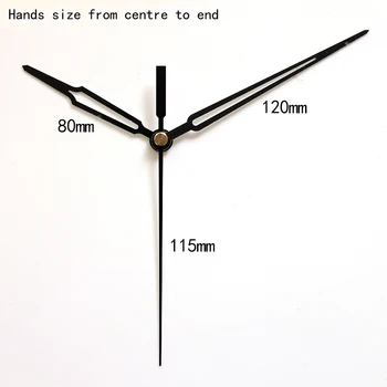 Ostar S11 slaucīt Pulkstenis kvarca Kustība sienas pulksteņa mehānisms, Centrs Skrūves tipa ar kustību 11# rokās DIY pulkstenis komplekti
