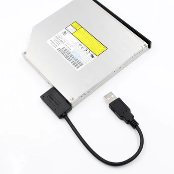 OULLX Sata USB 3.0 7+6PIN 13Pin Adapteris Pārveidotājs Kabelis Ātru Datu Transfe Klēpjdatoru Optisko Disku CD/DVD ROM Slimline Disks
