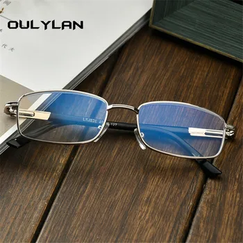 Oulyan Gatavo Tuvredzība Brilles Sievietēm, Vīriešiem tuvredzīga Briļļu Kvadrātveida Metāla Dioptriju Brilles -1.0 1.5 2.0 2.5 3.0 3.5 4.0