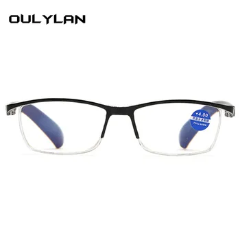 Oulylan Lasīšanas Brilles Sievietēm Zilā Gaisma Pretbloķēšanas Datoru Brilles Vīriešu Pusi Rāmi, Briļļu Vecuma Tālredzība Dioptrijas +1.0 2.0 3.0 4.0