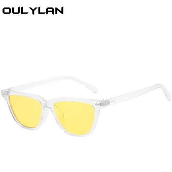 Oulylan Mazo Saulesbrilles Sievietēm, Vīriešiem Vintage Moderns Skaidrs, optiku, Saules Brilles, Dāmas-Sarkanās Brilles Ēnā Brilles UV400