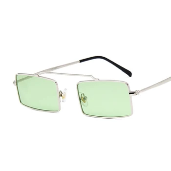 OUTMIX Modes 2020. Gadam Unisex Mazo Saulesbrilles Sieviešu Sarkano Retro Saulesbrilles Metāla Rāmis ar Kvadrātveida Saules Brilles Vīriešiem Punk Toņos UV400