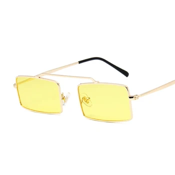 OUTMIX Modes 2020. Gadam Unisex Mazo Saulesbrilles Sieviešu Sarkano Retro Saulesbrilles Metāla Rāmis ar Kvadrātveida Saules Brilles Vīriešiem Punk Toņos UV400