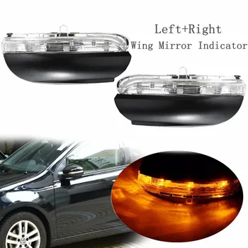 Pa kreisi, Labajā Pusē Auto LED Aizmugures Skatu Spogulis Indikators VW Golf MK6 2009. - 2012. gadam Touran 2009. -.gadam