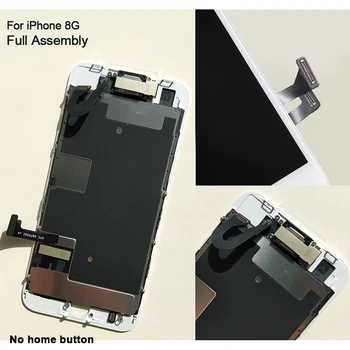 Pabeigta LCD iPhone 7 7 Plus 8 8 Plus Augstākās Kvalitātes LCD Ekrāns Montāža Nomaiņa (Ar Priekšējo Kameru)+Skaļrunis+Dāvana