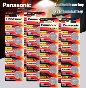 Panasonic Oriģinālo cr2025 Pogu elementu Baterijas 30PCS/DAUDZ cr 2025 3 V Litija Monētas Akumulatoru Skatīties Kalkulators Svara Skala