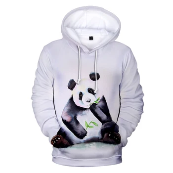Panda Hoodies Vīrieši Sievietes 3D sporta Krekli Hip Hop Kapuci ren Drukāt Gudrs Panda 3D Hoodies sporta Krekls Vīriešu džemperis Unisex Topi