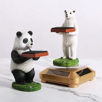 Panda, Polar Bear, Brown Bear Skatīties Uzglabāšanas Rotaslietas Displejs Stāvēt Plaukts Ar Sūkli, Gredzens, Auskari Rokassprādzes Kaklarotas Dzimšanas Dienas Dāvana