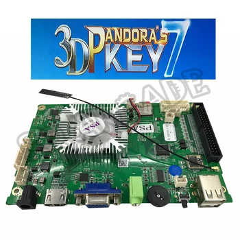 Pandoras Taustiņš 7 2448 1 Wifi Modelis ar 140*3D Spēles Ģimenes Versiju Retro PCB Kuģa HD Video, VGA, HDMI Var Pievienot Spēles