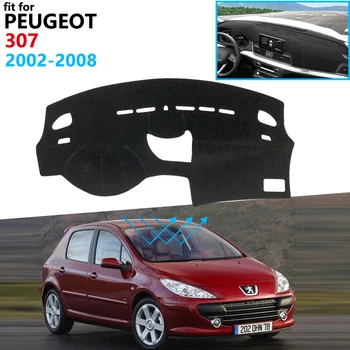 Paneļa Vāciņu Aizsargājošu Spilventiņu Peugeot 307 2002~2008 307sw 307cc Auto Piederumi Domuzīme Kuģa Saulessargs Paklāju Anti-UV 2007