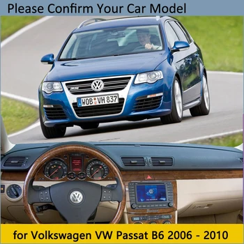 Paneļa Vāciņu Aizsargājošu Spilventiņu Volkswagen, VW Passat B6 2006~2010 3C Piederumi Domuzīme Kuģa Saulessargs Paklāju Anti-UV Dashmat