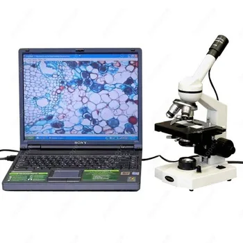Papildu Studenta Mikroskopa--AmScope Piegādes 40X-2500X Papildu Studenta Mikroskops ar 3D Posmā + USB Kameras M600C-E