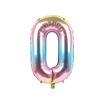 PAPYBAL 50gab Gradientu, Krāsu 30inch Folija Numuru Baloni Dzimšanas dienas svinības Dekori Bērnu Duša Svinības Piegādēm Gaisa Digitālā Pasaulē