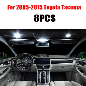 Par 1995-2019 Toyota Tacoma Balta auto piederumi Canbus Bez Kļūdām, LED salona Apgaismojuma Lasīšanas Gaismas Komplektu, Kartes Dome Licence Lampas