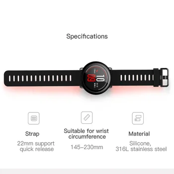 Par amazfit acessorios Sporta Silikona Siksniņa, lai Xiaomi Amazfit TEMPU Smart Skatīties Nomaiņa Band Smartwatch
